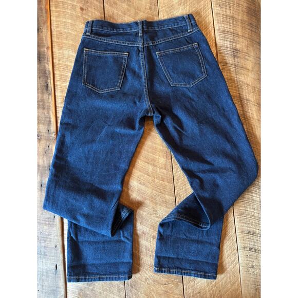 J. Galt Women’s Dark Wash Denim Jeans Size M | Mid Rise Straight Leg Blue Jeans - Picture 4 of 9